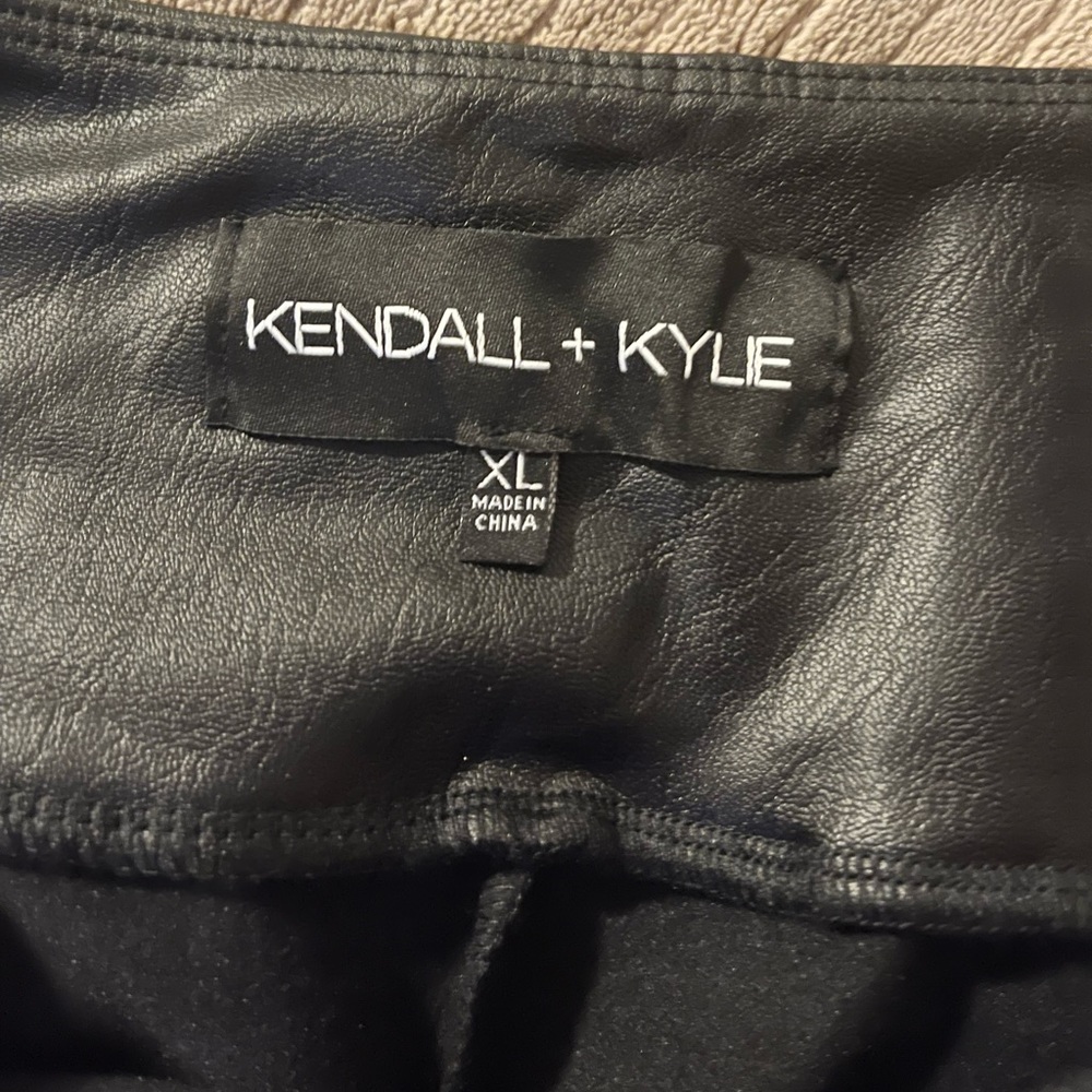 Kendal & Kylie leather jeans